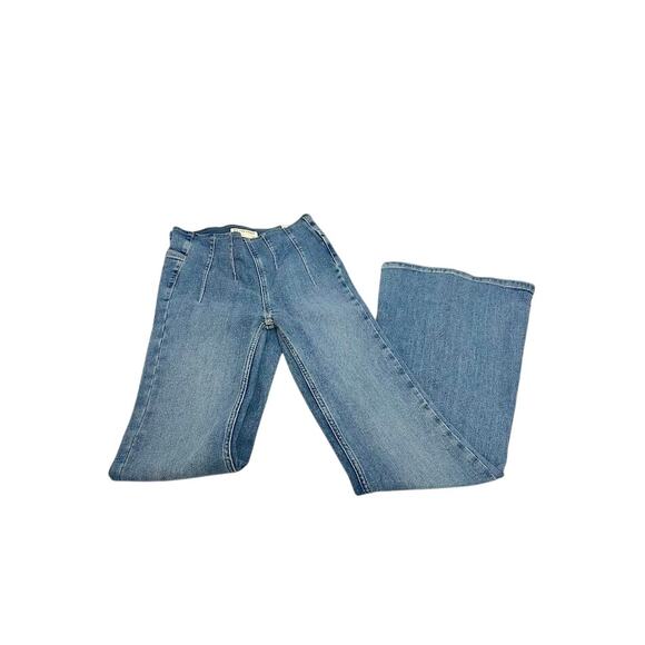 NEW! Free People we the free keira pull-on flare jeans out of sight 27 - Picture 5 of 10